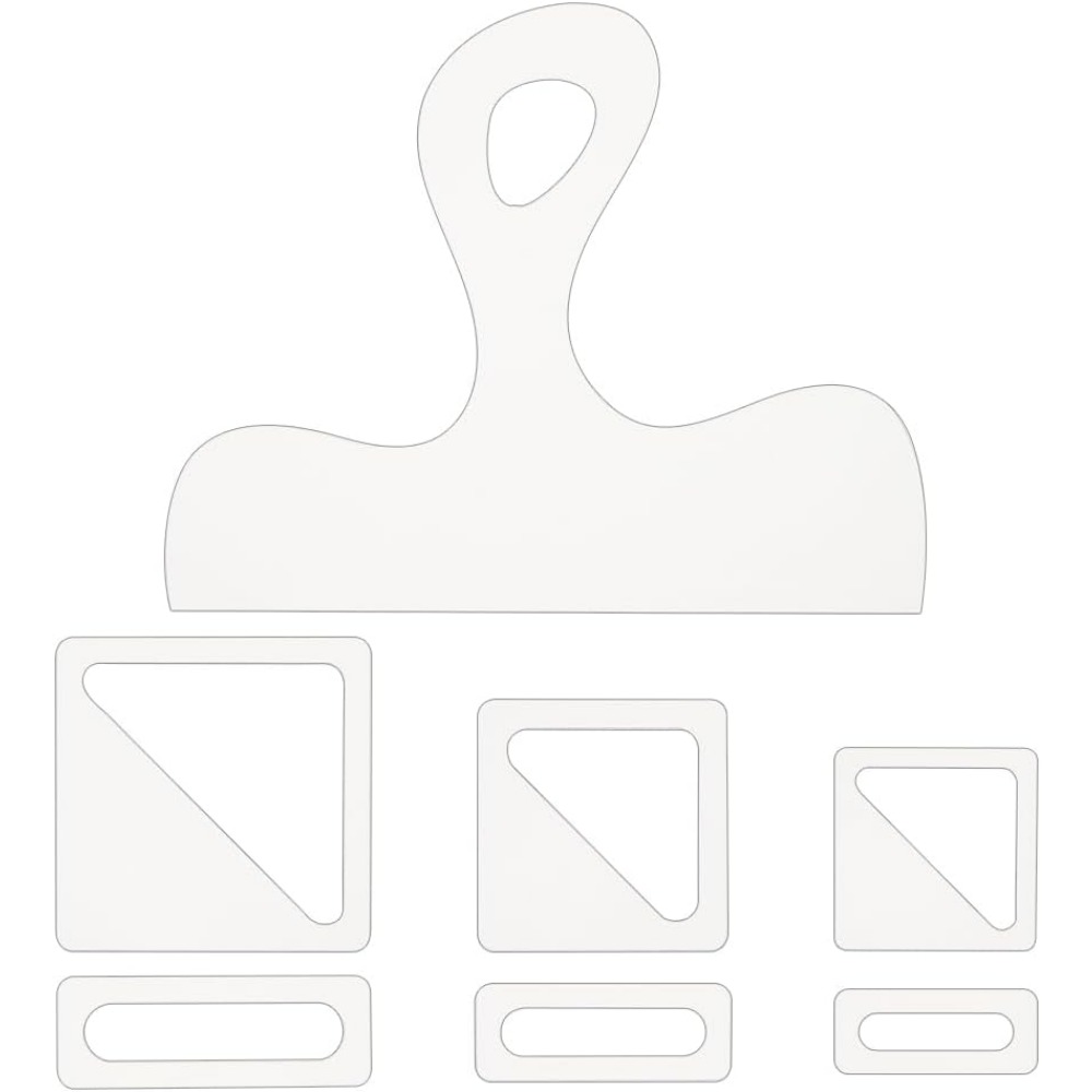 Woodworking Product - 7Pcs Charcuterie Template Acrylic Handle Cutting