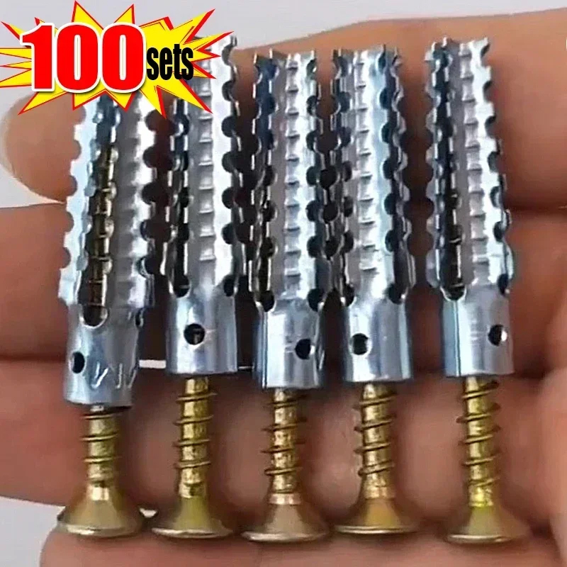 Woodworking Youtube Free - 100sets M6 Metal Serrated Expansion Tube