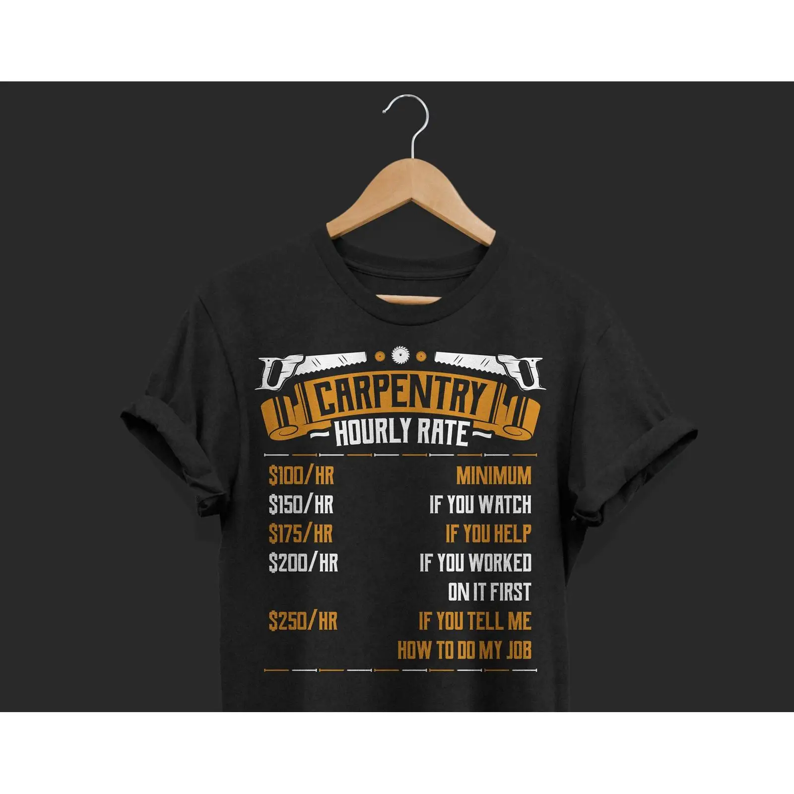 Woodworking Union - Funny Carpentry Hourly Rate Carpenter T