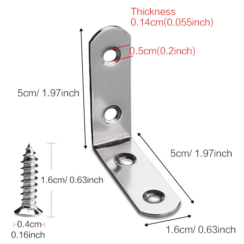 3-20 Pcs L Bracket Stainless S - Woodworking X Brace ulasan dan harga