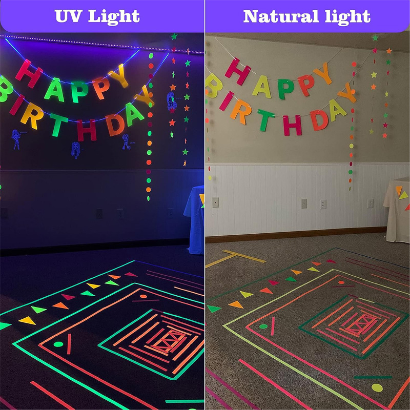 5Meter 6 Colors Neon Gaffer Cl - Woodworking Uv Light ulasan dan harga