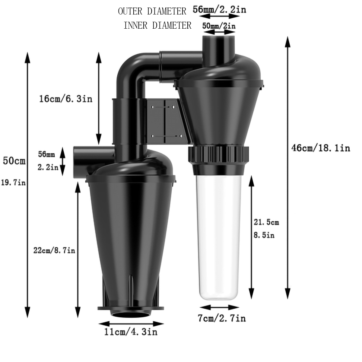Double Filtration - Cyclone Du - Woodworking Dust Collector ulasan dan harga