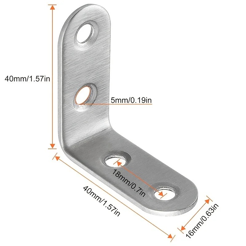 6Pcs Stainless Steel 90 Degree - Woodworking X Brace ulasan dan harga