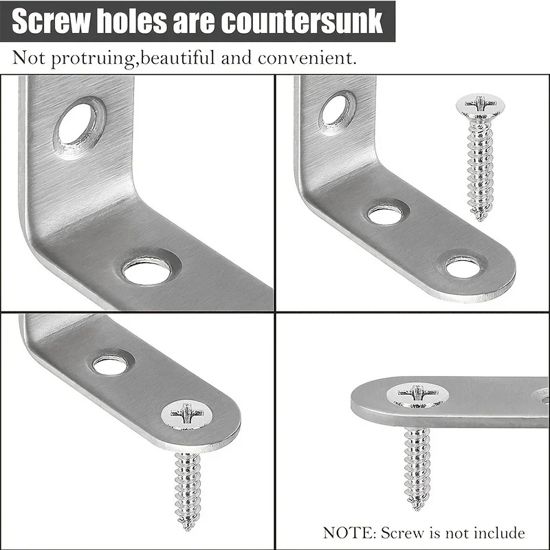 6Pcs Stainless Steel 90 Degree - Woodworking X Brace ulasan dan harga