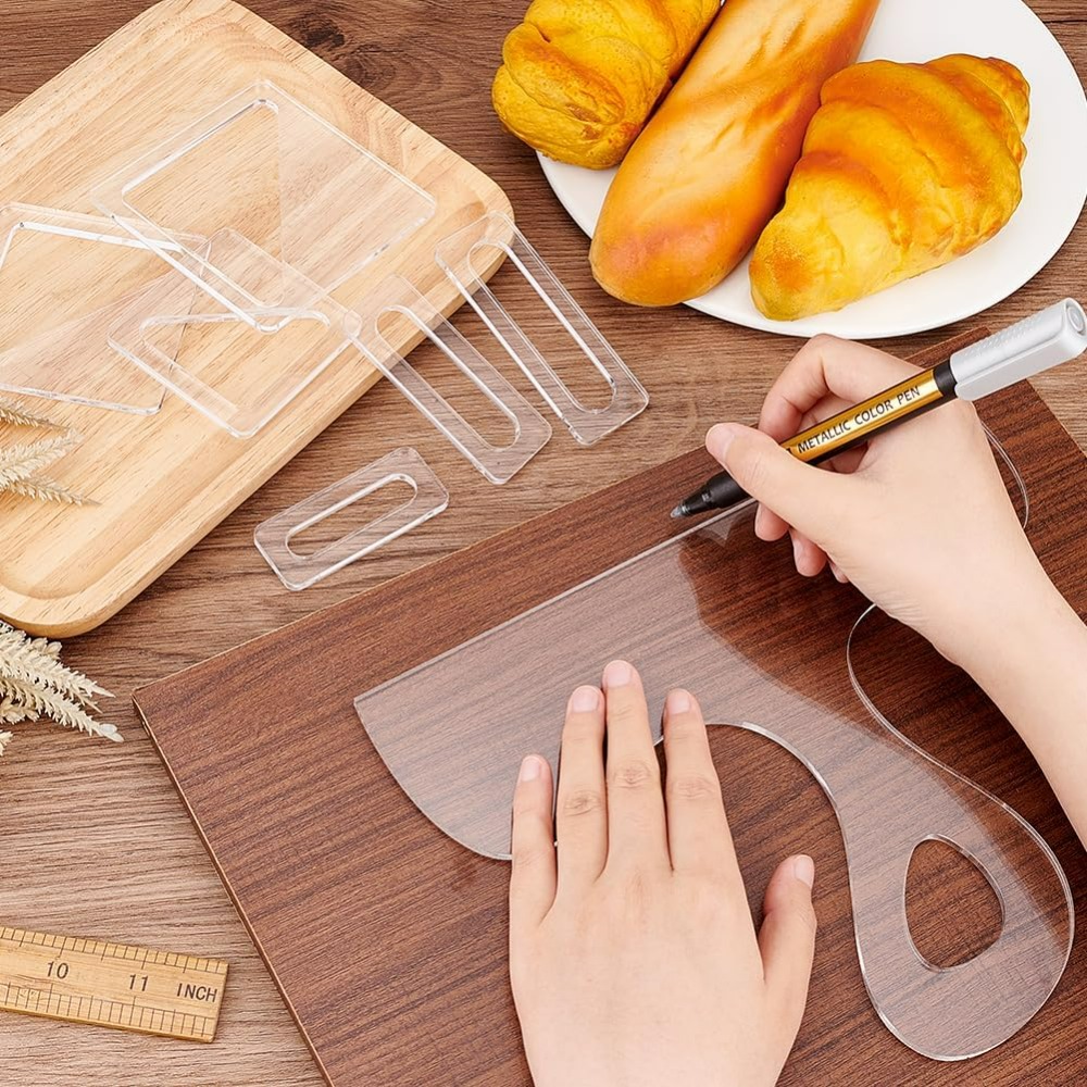 7Pcs Charcuterie Template Acry - Woodworking Product ulasan dan harga