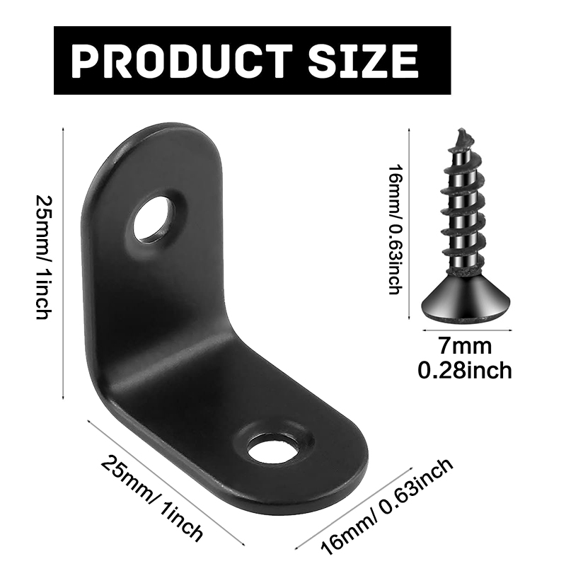 5-40 pcs, Corner Brace 25 x 25 - Woodworking X Brace ulasan dan harga