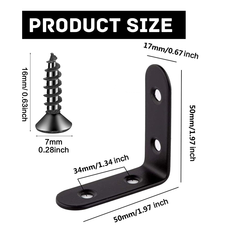 6-20Pcs L Bracket Right Angle  - Woodworking X Brace ulasan dan harga