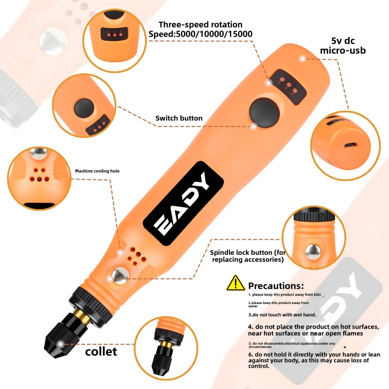 USB Cordless Rotary Tool Kit – - Woodworking Product ulasan dan harga