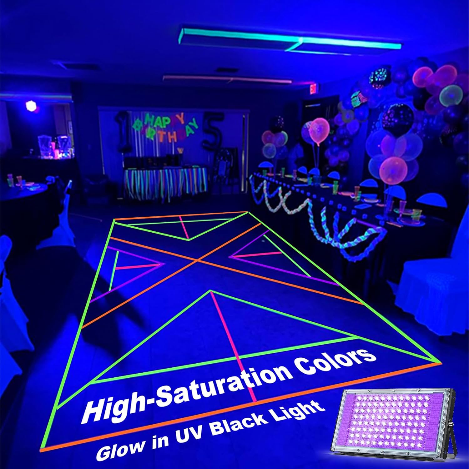 Neon light cloth tape, UV part - Woodworking Uv Light ulasan dan harga