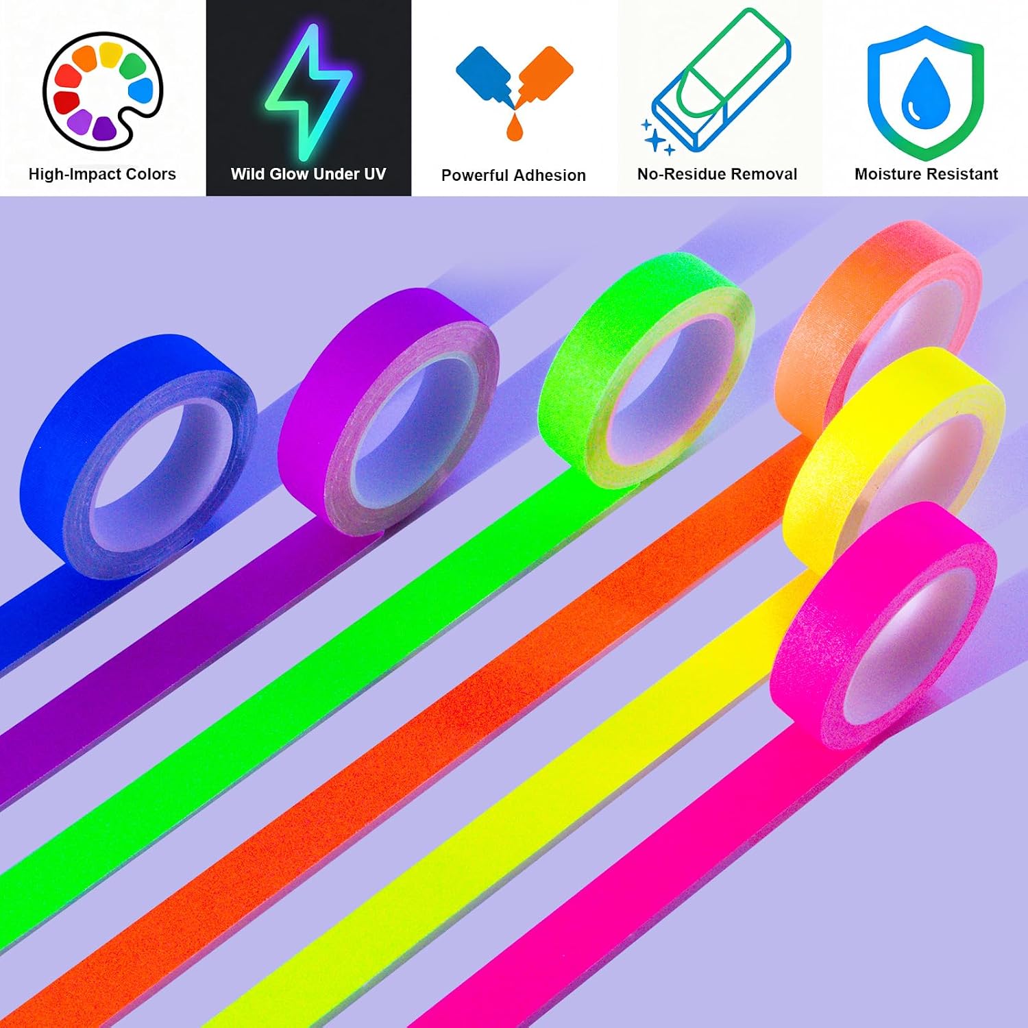 Neon light cloth tape, UV part - Woodworking Uv Light ulasan dan harga