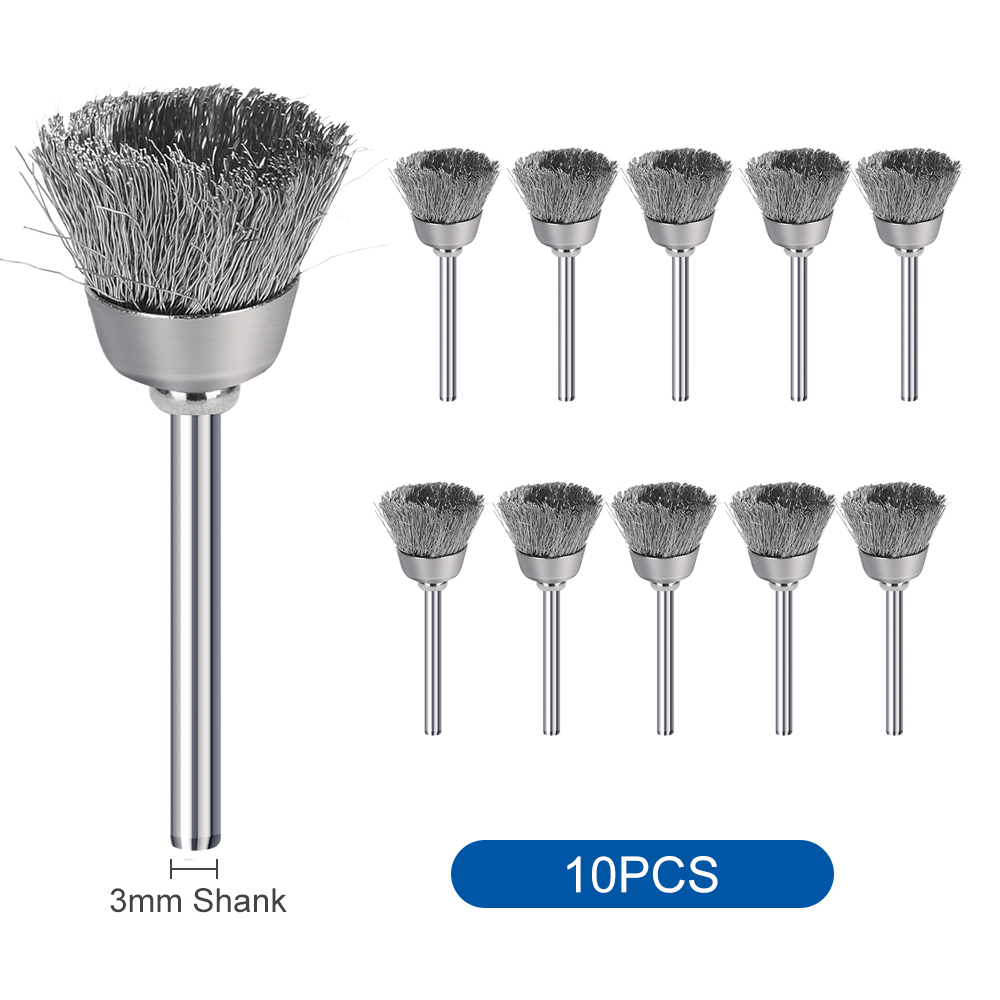 XCAN 10/20pcs Steel Wire Wheel - Woodworking Essentials ulasan dan harga