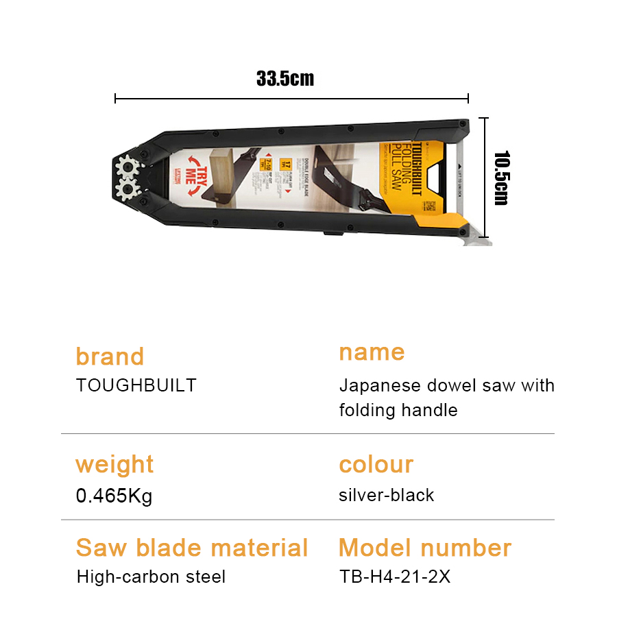 TOUGHBUILT TB-H4-21-2X Japanes - Japanese Pull Saw ulasan dan harga
