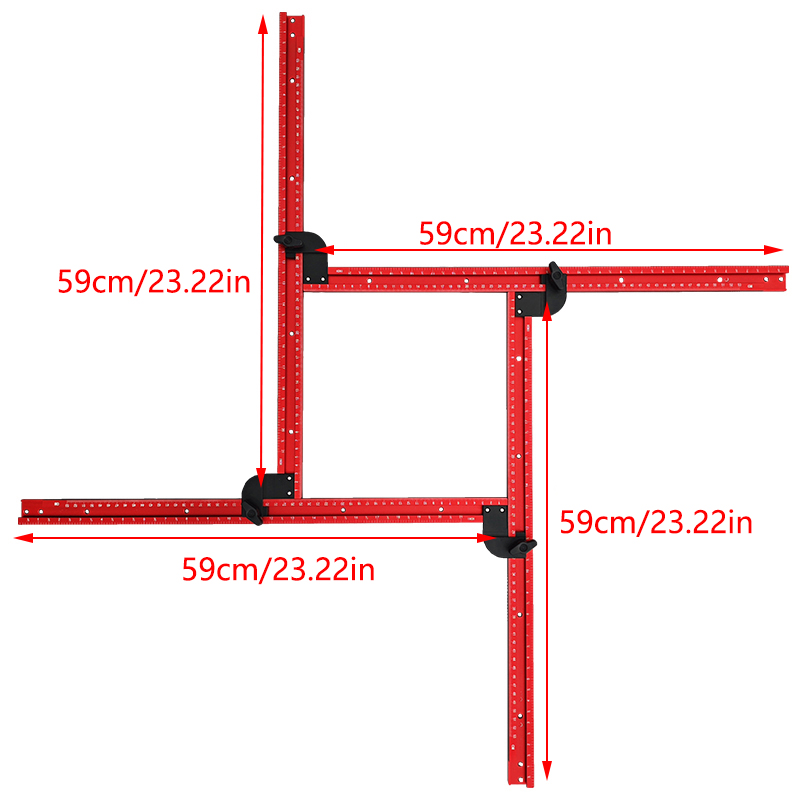 59cm Adjustable Square Router  - Woodworking Manufacturing ulasan dan harga