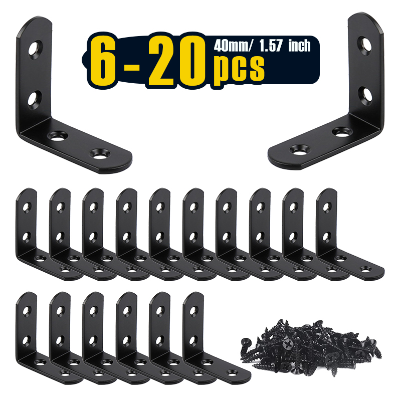 6-20 Pcs L Bracket Stainless S - Woodworking X Brace ulasan dan harga