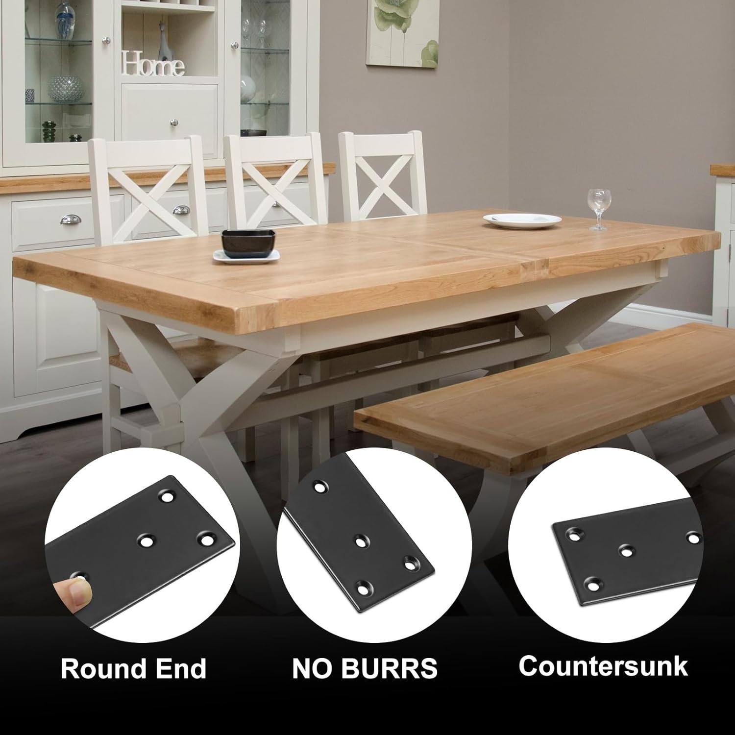 Flat Straight Brace Bracket, B - Woodworking X Brace ulasan dan harga